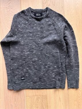 NATIVE YOUTH Charcoal Fleck Crewneck Sweater